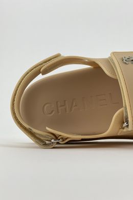 Сандалі Chanel Flip Flops Beige (Бежевий), Бежевий, 37