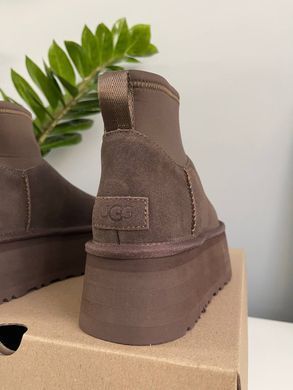 Черевики UGG Classic Mini Dipper Chocolate ❄️, Коричневий, 36