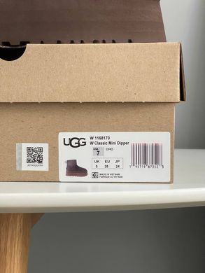 Черевики UGG Classic Mini Dipper Chocolate ❄️, Коричневий, 36