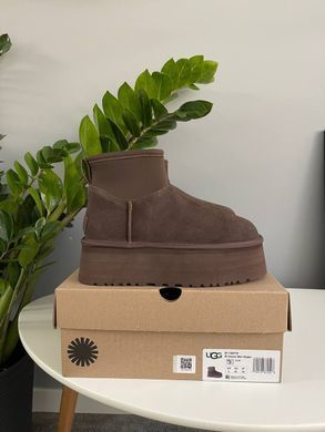 Черевики UGG Classic Mini Dipper Chocolate ❄️, Коричневий, 36