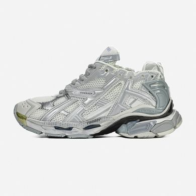 Кросівки Balenciaga Runner Trainer White/Silver, Сріблястий, 36