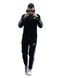 Чоловічий спортивний костюм Adidas чорний (капюшон), Чорний, S