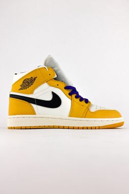 Кросівки Nike Air Jordan 1 Mid SE Lakers (Жовтий), Жовтий, 40