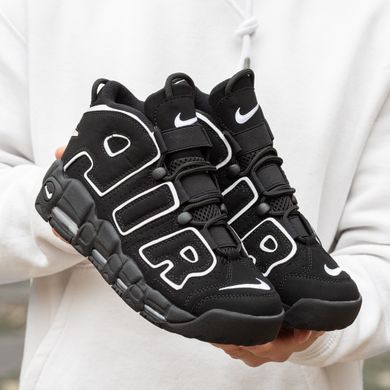 Кросівки Nike Air More Uptempo Black (Чорний), Чорний, 41