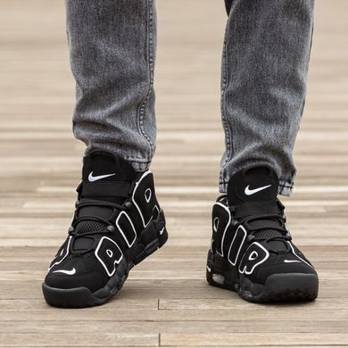 Кросівки Nike Air More Uptempo Black (Чорний), Чорний, 41