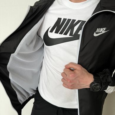 Вітрівка Nike Black/White (Чорний), Чорний, S