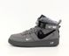 Кросівки зимові Nike Air Force 1 High Grey на хутрі ❄️ (Сірий) , Сірий, 40