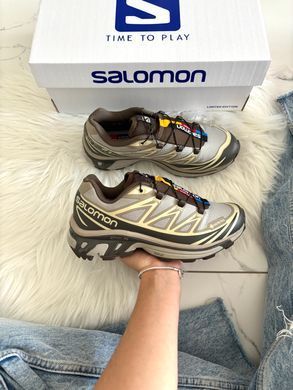 Вологостійкі кросівки Salomon XT-6 Vintage Khaki Gore-Tex, Сірий, 40