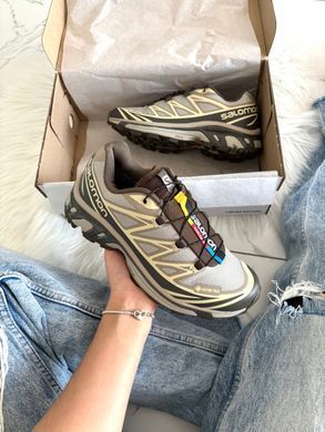 Вологостійкі кросівки Salomon XT-6 Vintage Khaki Gore-Tex, Сірий, 40
