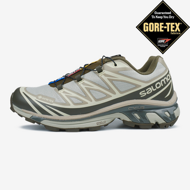 Вологостійкі кросівки Salomon XT-6 Vintage Khaki Gore-Tex, Сірий, 40