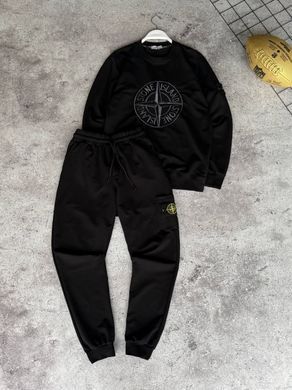 Чоловічий спортивний костюм STONE ISLAND Чорний , Чорний, S