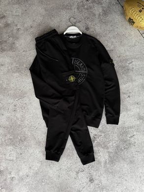 Чоловічий спортивний костюм STONE ISLAND Чорний , Чорний, S