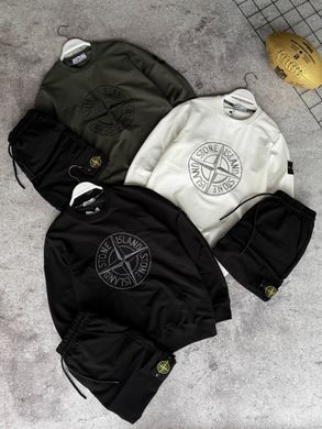 Чоловічий спортивний костюм STONE ISLAND Чорний , Чорний, S