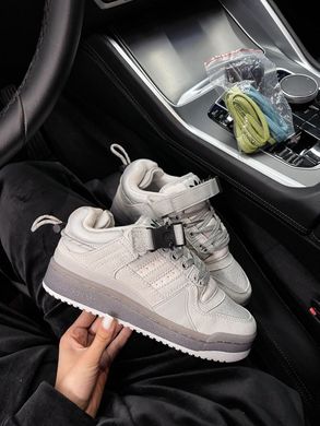 Кросівки Bad Bunny x Adidas Forum Low Grey , Сірий, 36