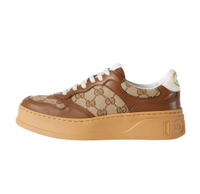 Кросівки Gucci GG Sneaker GG Beige Ebony, Бежевий, 36