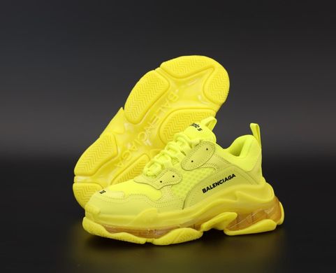 Жіночі кросівки Balenciaga Triple S, жовті, Жовтий, 41