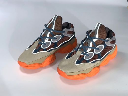 Кросівки Adidas Yeezy 500 Enflame Orange (Помаранчевий) , Комбінований, 41