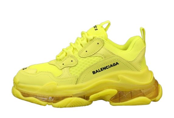 Жіночі кросівки Balenciaga Triple S, жовті, Жовтий, 36