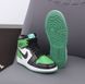 Кросівки Nike Air Jordan 1 High Green Black ⭐РОЗПРОДАЖ⭐, Зелений, 42