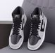 Кросівки Nike Air Jordan 1 High Grey/Black , Темно-сірий, 41