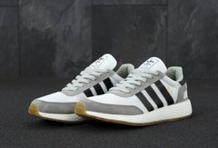 Кроссовки Adidas Iniki RUNNER BOOST, серый, черный, белый, Вьетнам, Белый, 40