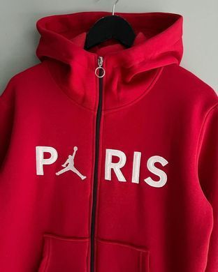 Худі Jordan M J PSG Red FLEECE на флісі ❄️(Червоний), Червоний, S