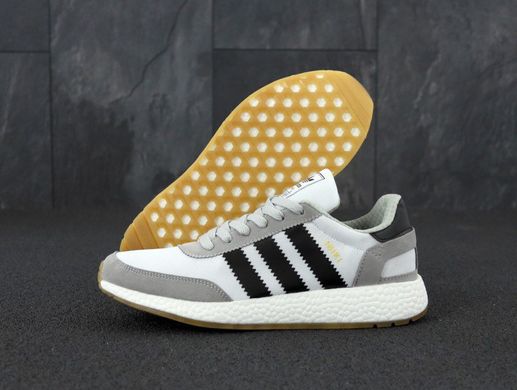 Кросівки Adidas Iniki RUNNER BOOST, сірий, чорний, білий, В'єтнам , Білий, 40