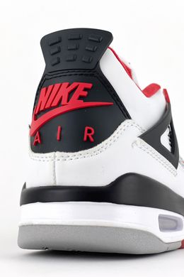 Кросівки Nike Air Jordan 4 Retro Fire Red (Білий) , Білий, 43