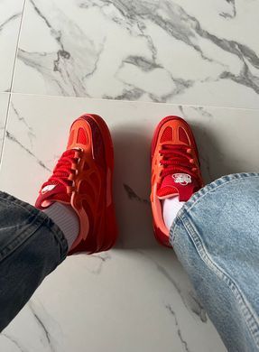 Кросівки Louis Vuitton Skate Sneaker Red Mix Orange Cowhide, Червоний, 37