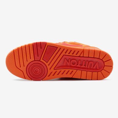 Кросівки Louis Vuitton Skate Sneaker Red Mix Orange Cowhide, Червоний, 37