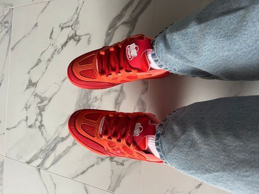 Кросівки Louis Vuitton Skate Sneaker Red Mix Orange Cowhide, Червоний, 37