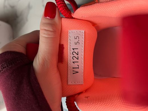 Кросівки Louis Vuitton Skate Sneaker Red Mix Orange Cowhide, Червоний, 37