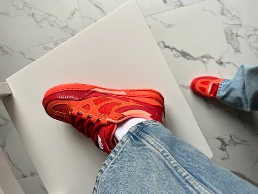 Кросівки Louis Vuitton Skate Sneaker Red Mix Orange Cowhide, Червоний, 37