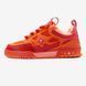 Кросівки Louis Vuitton Skate Sneaker Red Mix Orange Cowhide, Червоний, 37