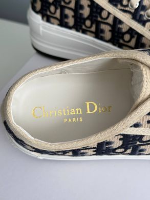Кросівки Dior B23 Platform Beige Blue, Чорно-білий, 36