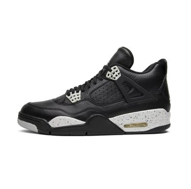 Кросівки Nike Air Jordan 4 Retro Oreo (Чорний/Білий), Чорний, 41