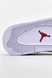 Кросівки Nike Air Jordan 4 White Grey (Білий/Сірий), Білий, 36