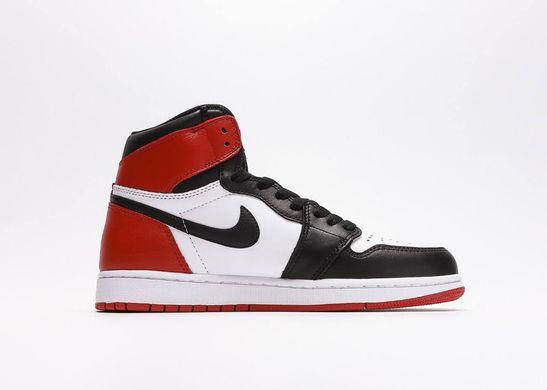 ⚡️ЗНИЖКА⚡️-20%⚡️Кросівки Nike Air Jordan 1 Black Red (Чорний, білий, червоний), Чорно-білий, 44