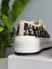 Кросівки Dior B23 Platform Beige Blue, Чорно-білий, 36