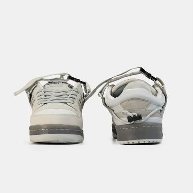 Кросівки Bad Bunny x Adidas Forum Low Grey , Сірий, 36