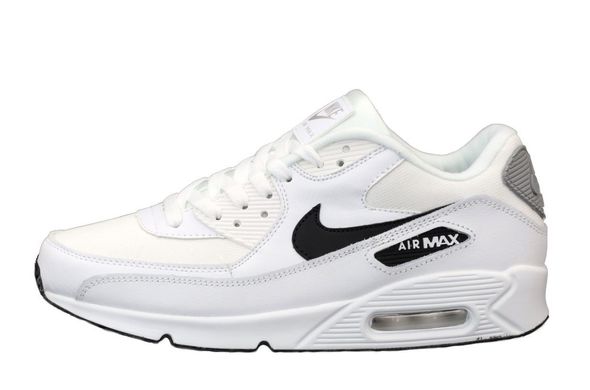Кроссовки Nike Air Max 90 White Black (Чорний) , Білий, 41