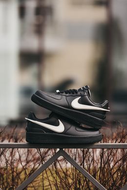 💥ЗНИЖКА💥Кросівки Nike Air Force x AMBUSH Black (Чорний), Чорно-білий, 36