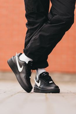 💥ЗНИЖКА💥Кросівки Nike Air Force x AMBUSH Black (Чорний), Чорно-білий, 36
