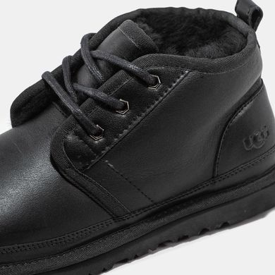 UGG Neumel Leather Black ❄️(Чорний, шкіра), Чорний, 40