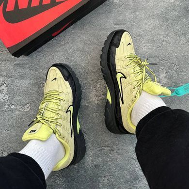 Кросівки Nike P-6000 PRM Limelight/Dark Smoke Grey, Жовтий, 41