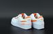 Кросівки Nike Air Force 1 Shadow Orange (Білий), Білий, 36