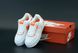Кросівки Nike Air Force 1 Shadow Orange (Білий), Білий, 36