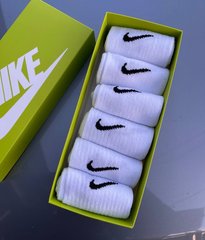 Шкарпетки Nike White x Green box, Білий, one size