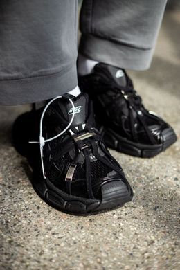 Кросівки Balenciaga 3XL Extreme Lace Sneakers Black, Чорний, 36