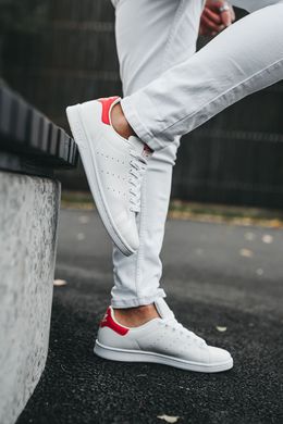 Кросівки Adidas Stan Smith White/Red, Білий, 36